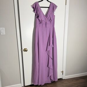 Elegant Purple Women's Dress